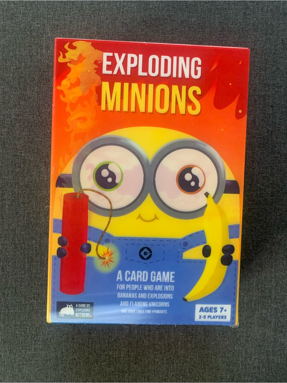 Exploding Minions A Card Game An Exploding Kittens Game Ages 7+, 2-5 Players NWT